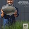 Decorative Outdoor Weather-Resistant Artistic Artificial Faux Stone Rock, Garden Patio Granite Grey Fiberglass Stone